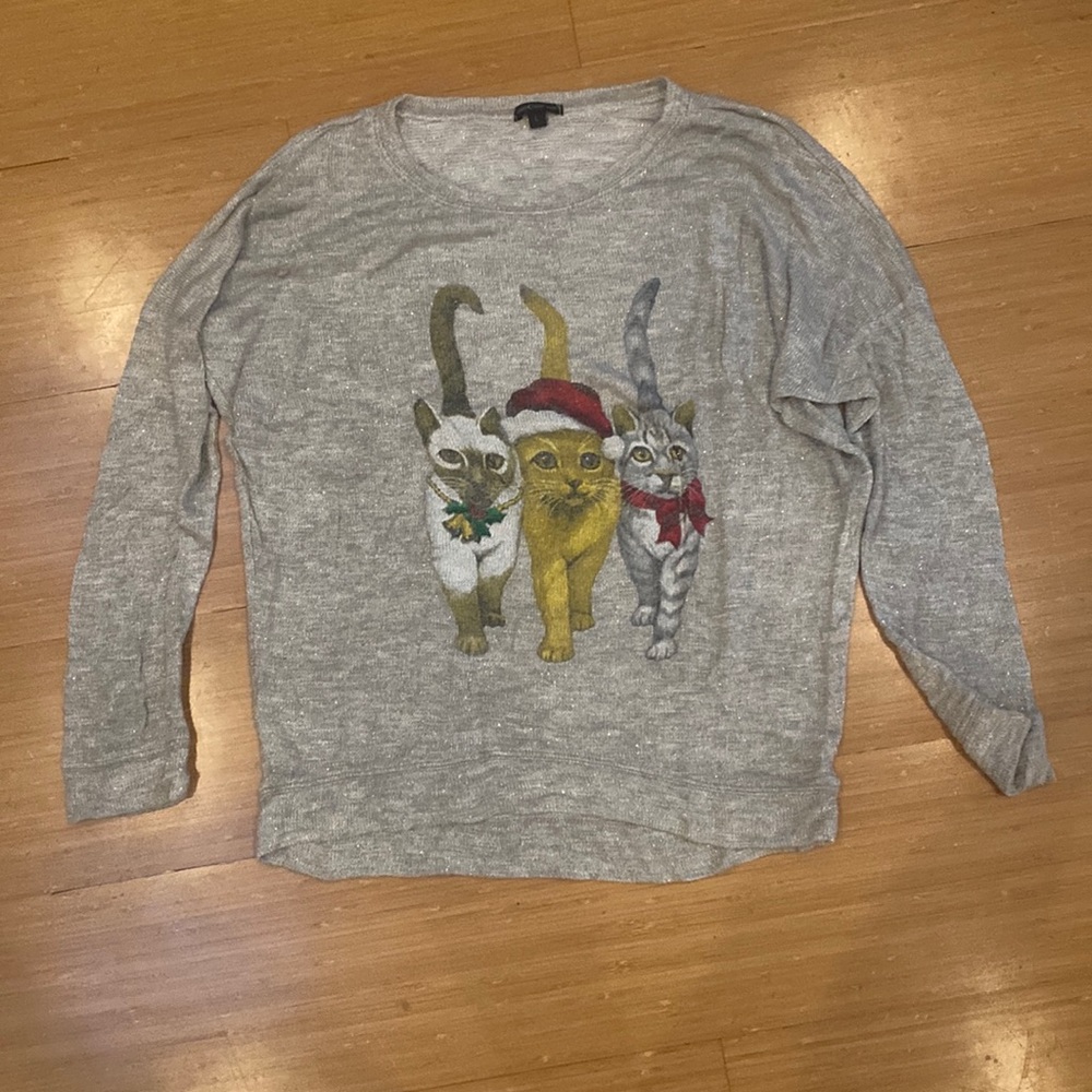Light weight holiday cat sweater